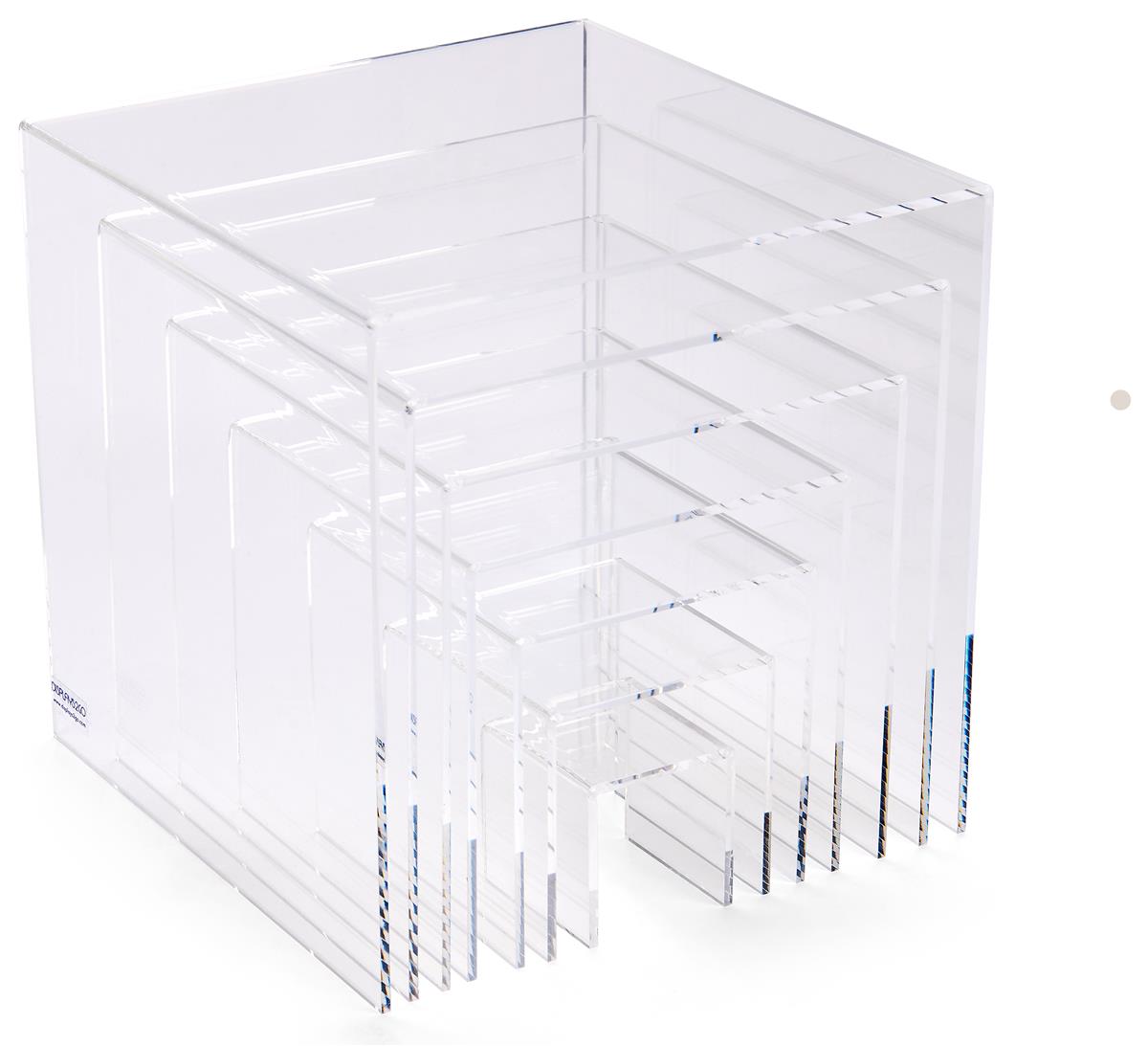Acrylic Display Risers Retail Countertop Merchandising Stands