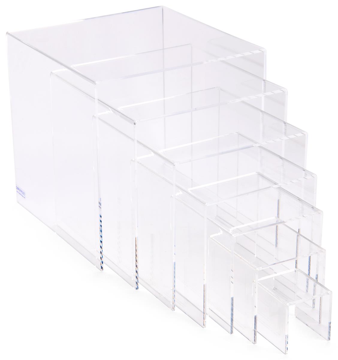 Acrylic Display Risers with 7 Different Sizes