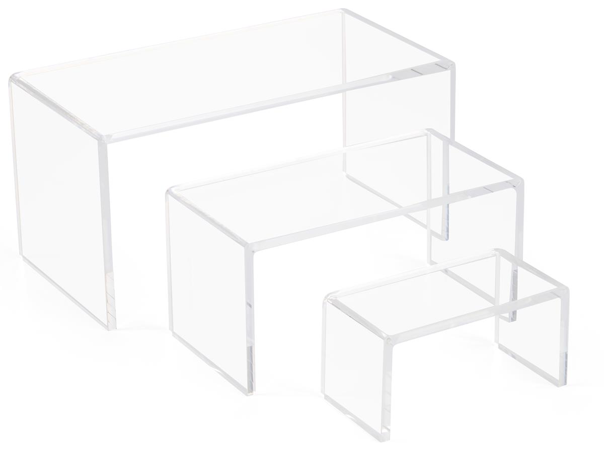 Made In USA Acrylic Risers Acrylic Display Riser 6” x 6” x 6” 