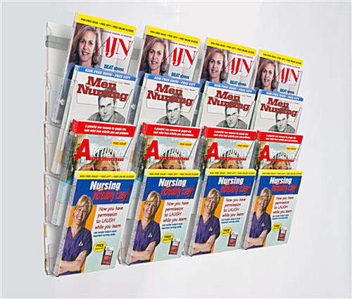 4-tier wall magazine rack
