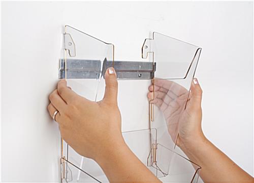 4-Tier Wall Magazine Rack with Easy Install