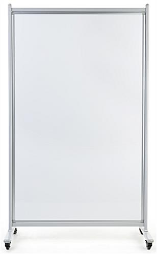 40 inches x 70 inches dry erase rolling room divider