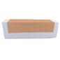 Beige table runner with flame retardant treatment 