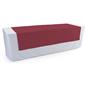 Burgundy table runner with machine washable material