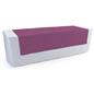 Purple table runner made of flame retardant polyester 