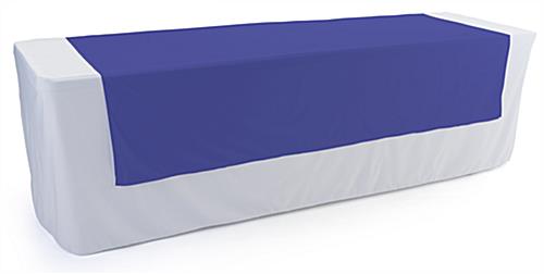 Royal blue table runner with length of 80 inches