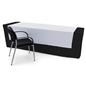 White table runner with width of 60 inches