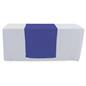 Royal blue table runner with machine washable design