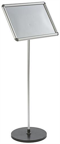 45.75" Tall 17 x 11 Silver Snap Frame Stand