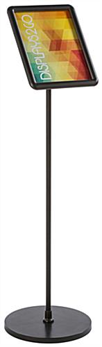 Front Loading 8.5 x 11 Black Snap Frame Stand