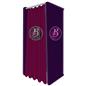 Custom dressing room booth graphics for DR1DSG series with flame resistant polyester