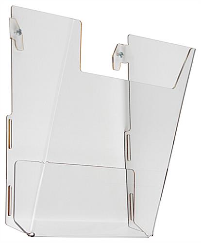 Rotating Grid Rack with Literature Holders Includes Half View Pockets
