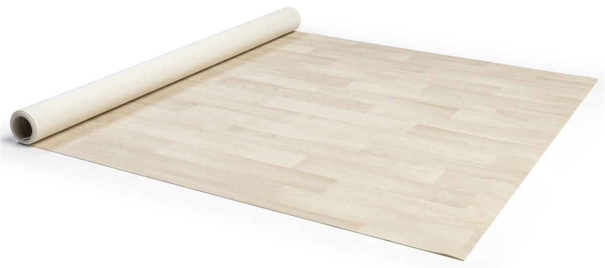 Roll Up Vinyl Exhibit Flooring 10'x10' ComfortFlex Blonde Wood