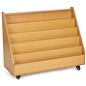 Mobile classroom bookcase with whiteboard and MDF construction