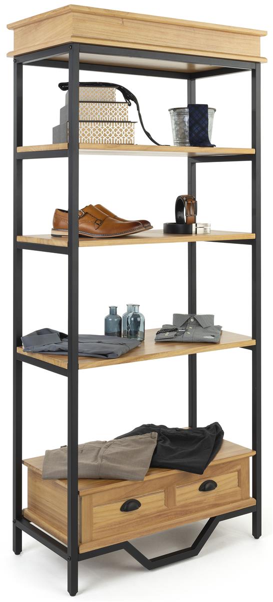 French Industrial Bookshelf Etagere, French Industrial Shelving