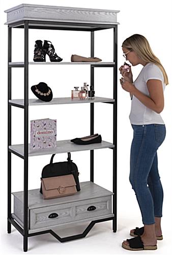 French Country Etagere Shelving with 32 inch shelf space