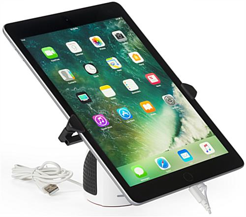 Secure Universal Tablet Display with iPad in Clamp