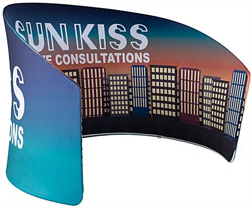 9'h Curved Exhibit Banner Stand 