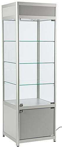 LED Store Display Case, 24" Cabinet Width