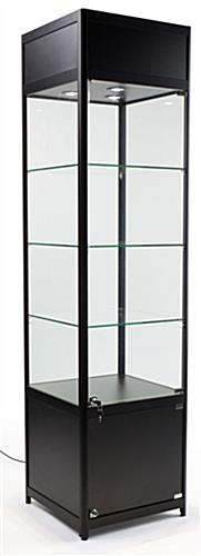 LED Display Case Tower, 16.5" Cabinet Height