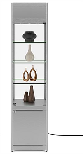 Light Up Retail Tower, 18" Cabinet Width