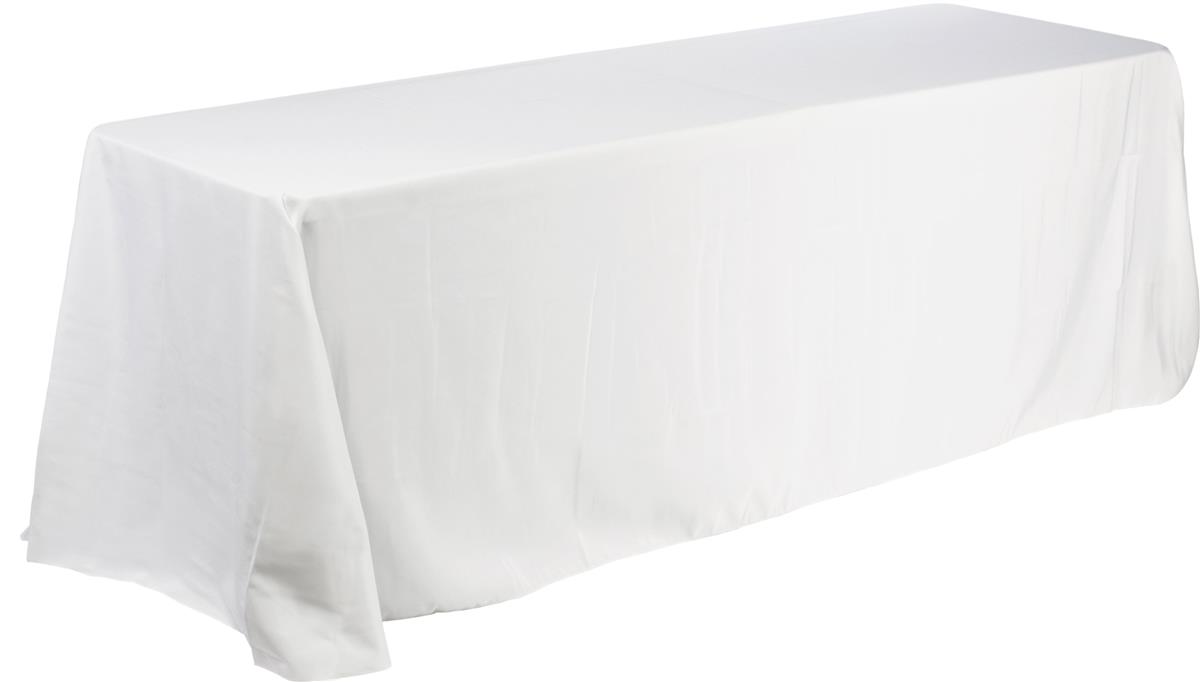 Deluxe White Table Throw For 6ft Table