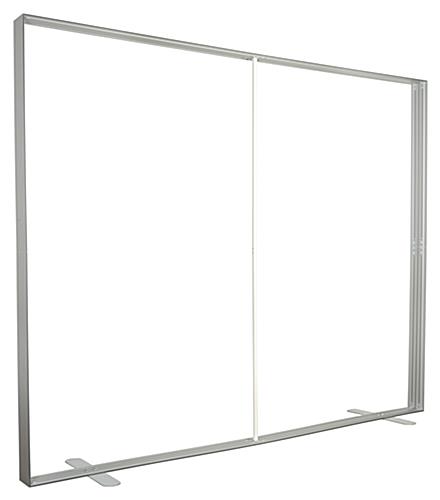 10' trade show booth kit with lightweight aluminum wall frame