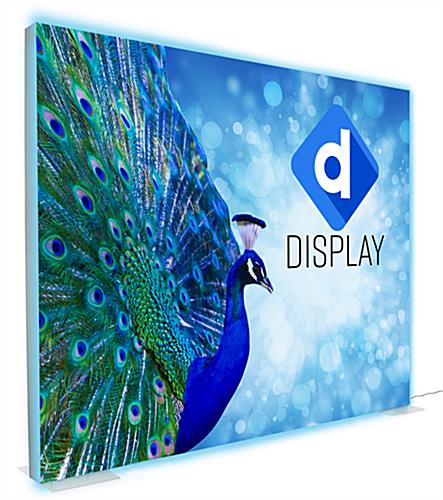 SEG stretch fabric lightbox wall with custom printed polyester front