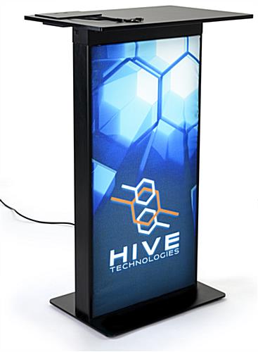 Device charging station with custom printed graphics