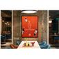 Black poster hanger with wall mounted design