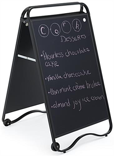Dual Purpose Chalkboard Display Fixture Sandwich Board