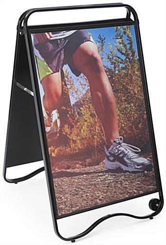 Double-Sided Write On Poster Sidewalk Fixture for 24" x 36" Graphics