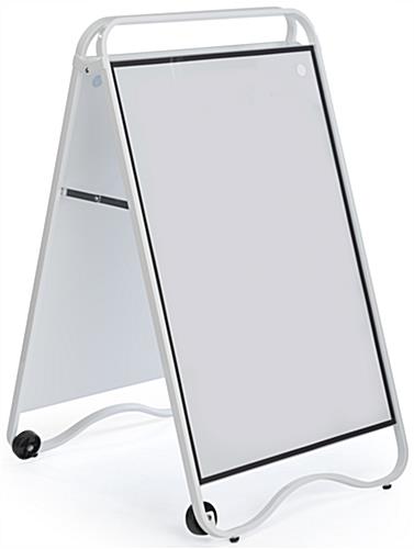 Steel Double-Sided Write On Sidewalk Sandwich Sign