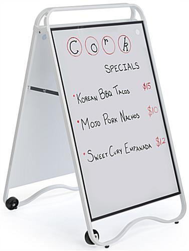 Dual Purpose Double Sided Write On Sidewalk Sanwich Sign