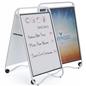 Double-Sided Write On Sidewalk Sandwich Sign with Whiteboard Surface