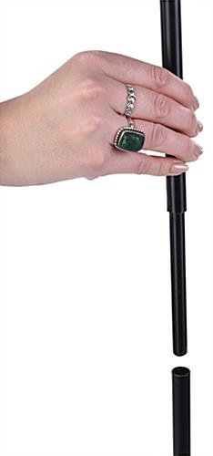 Minimalist sign stand with lightweight portable design