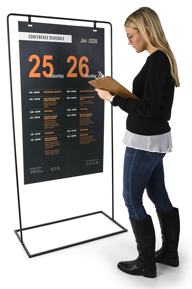 Hanging Sign Stand Custom Full Color Swing Graphic