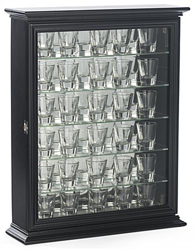 Cabinet For Shot Glasses Holds 36 Shooters - Shot Glass Display Cabinet Cabinet For Shot Glasses Holds 36 Shooters - Shot Glass Display Cabinet