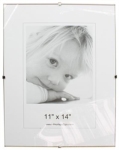 glass clip picture frame