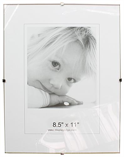glass clip picture frames