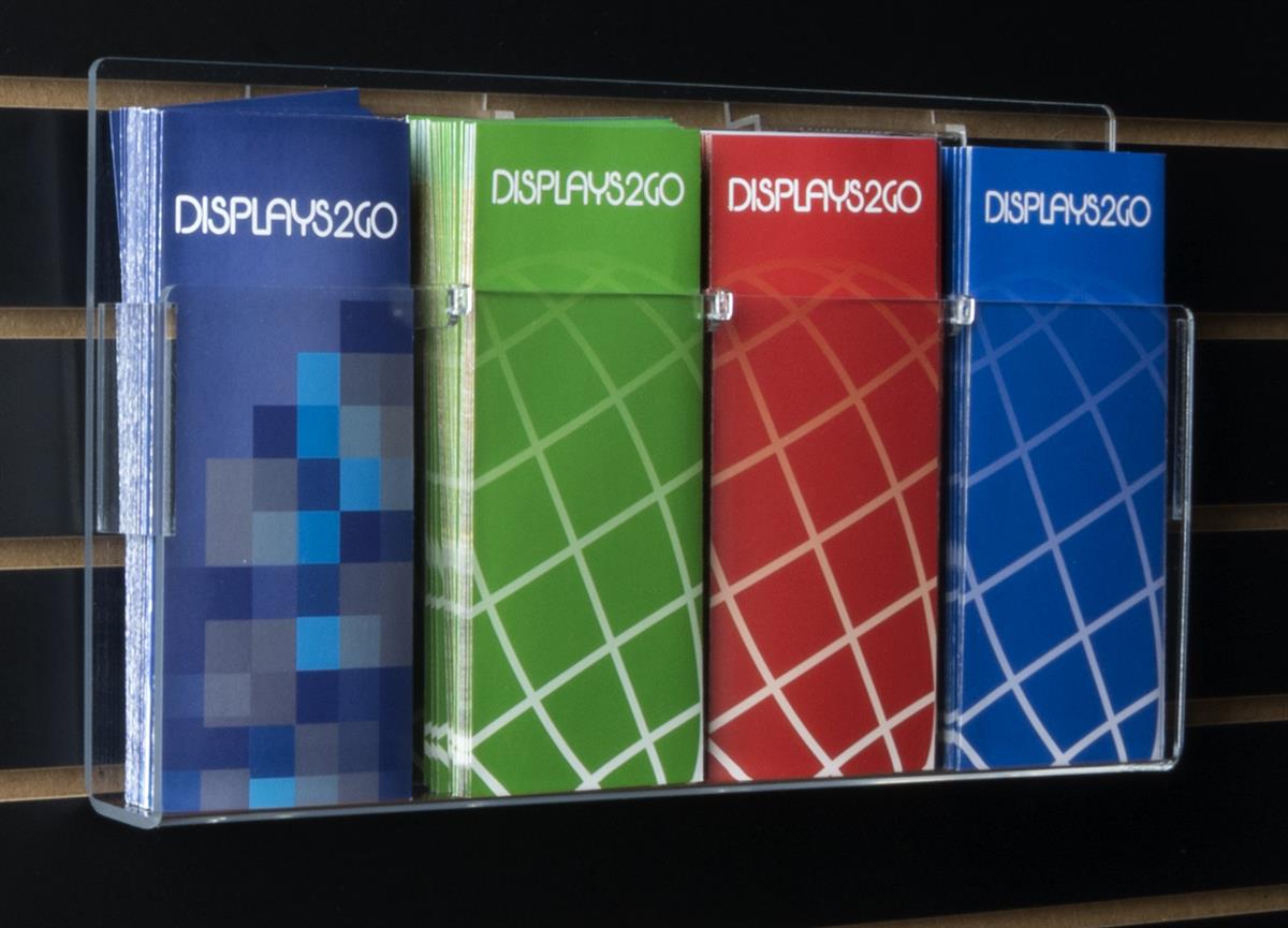 4 Pocket Slatwall Literature Attachment Adjustable