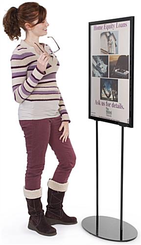 Metal Poster Stands For 22 X 28 Graphics (Black)