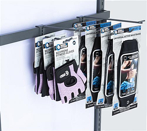 Straight display faceout set for SM4HBB with weight capacity of 11 pounds per hook
