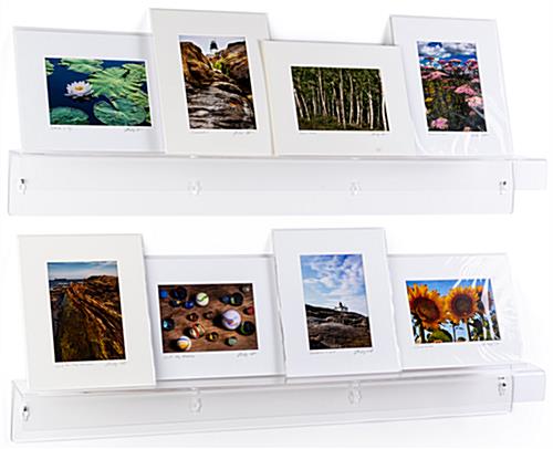 Dual purpose clear acrylic shelves with transparent design 