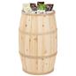 Wooden display barrel with 30 inch overall height