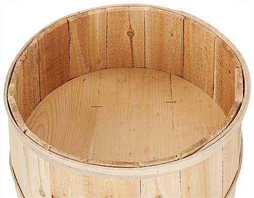 Wooden display barrel made in the USA
