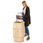 Food grade cedar barrel with overall height of 30 inches tall