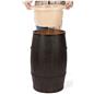 Food grade cedar barrel with removable plastic liner