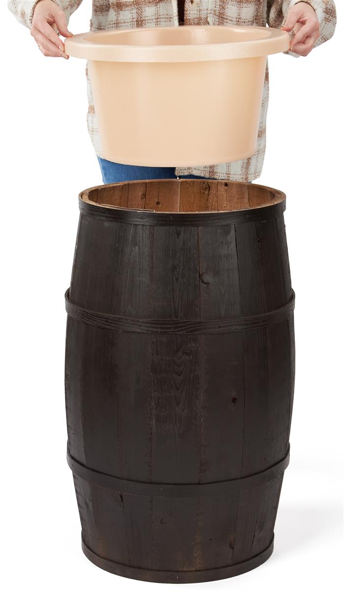 Food Grade Cedar Barrel Removable Plastic Liner