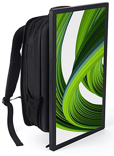 Digital backpack billboard with 21 inch screen 